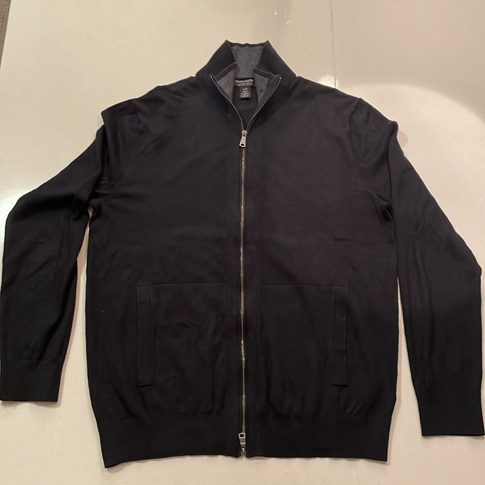 Banana Republic - Black - full zip sweater